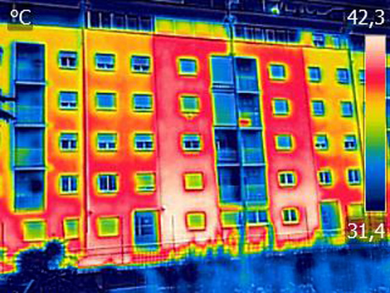 Infrared thermovision image